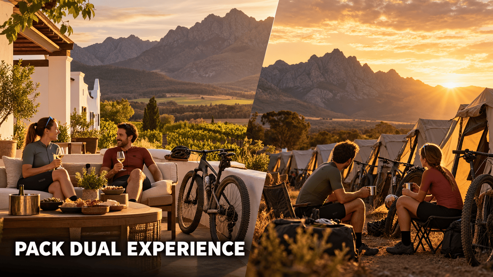 Pack Dual Experience: hoteles y tienda de campaña en la Absa Cape Epic 2027